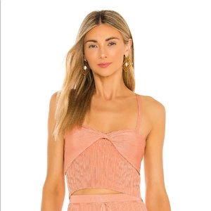 NWT Raegan Knit Top in Cantaloupe by Cult Gaia